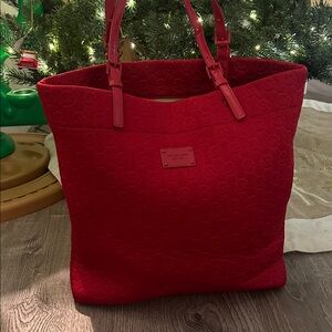 Michael Kors Elegant Red Tote Bag